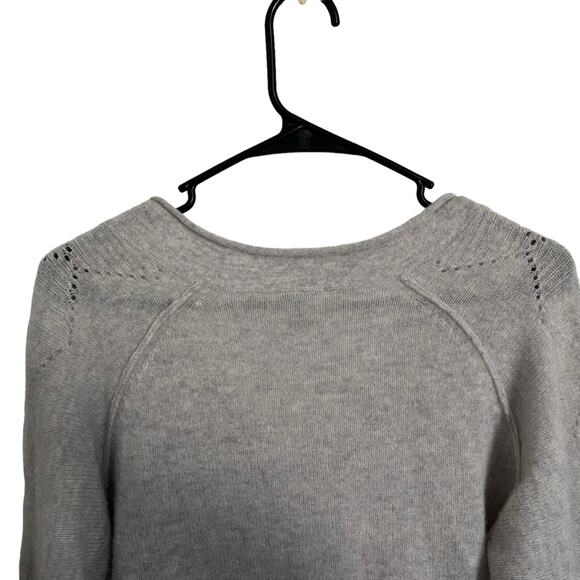 Sundance 100% Cashmere Sweater V Neck Bishop Sleeve Pullover Peasant Boho Size S - Picture 5 of 10